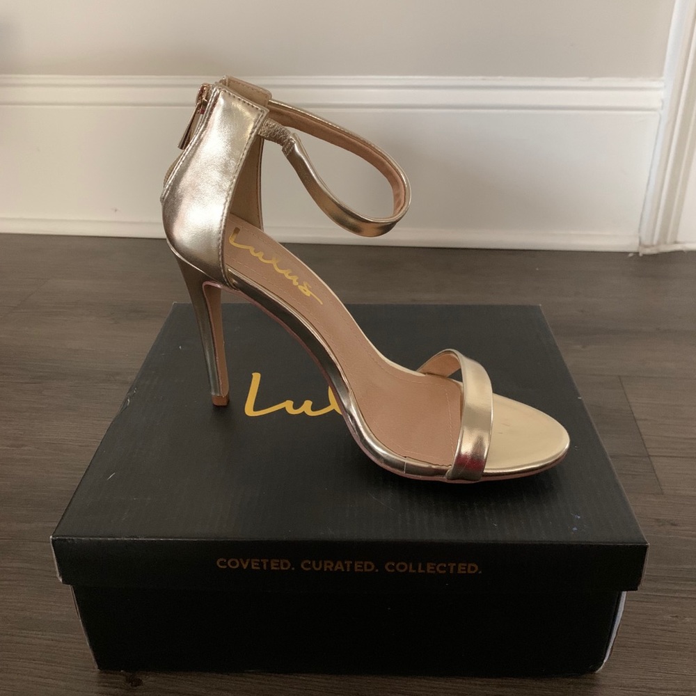 Metallic/Gold Heels